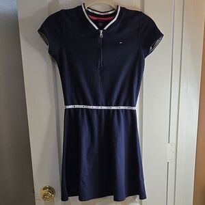 Tommy Hilfiger Navy Dress with White Trim EUC
